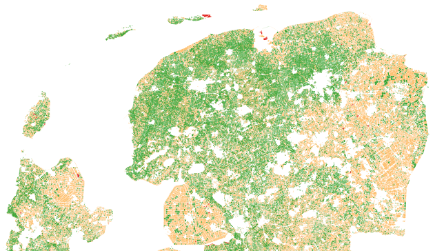 Parcel change detection in the Netherlands