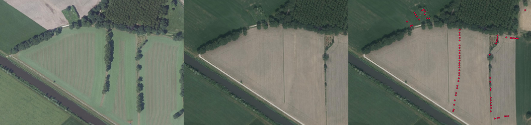 Possible illegal logging becomes visible at locations that are visible and invisible to the enforcer.